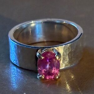 James Avery Julietta  Ring with Pink Oval Stone- Retired